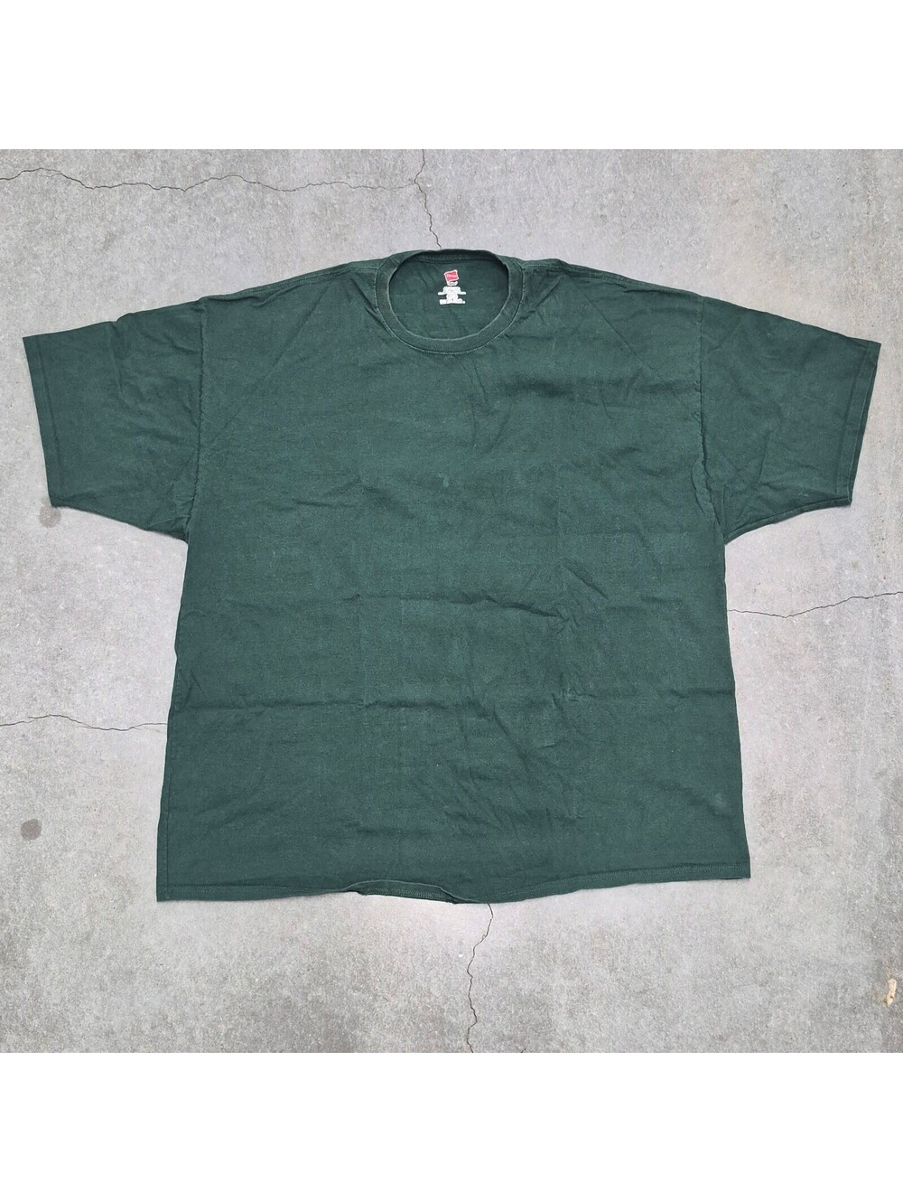 Hanes Tagless Plain Green T Shirt
